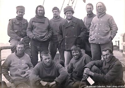 The &amp;amp;#039;Lucky Ones’ - AAE Members that departed Cape Denison on the SY Aurora, February 10th, 1913