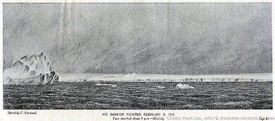 Illustration of Ice Barrier by Charles Harrisson