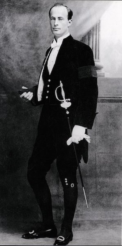 Mawson in full regalia on the occasion of his knighthood