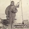Frank Hurley in sledging clothing