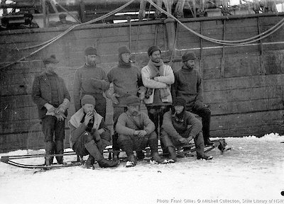 Group of West Base Party on the floe ice