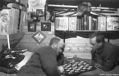 Harrisson and Watson play chess at &amp;amp;#039;The Grottoes&amp;amp;#039;